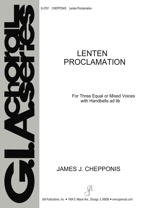 Lenten Proclamation