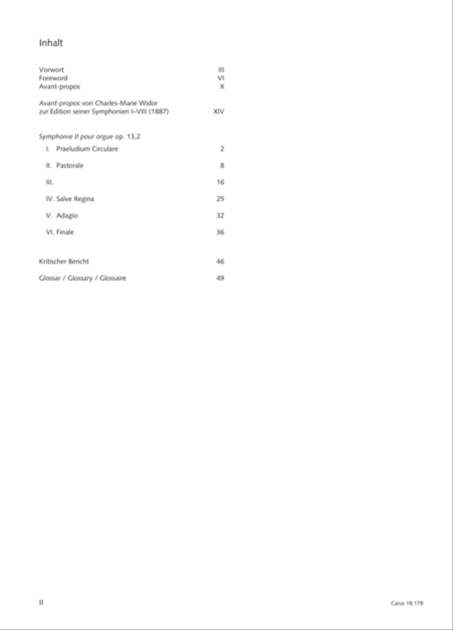Symphonie No. II pour Orgue Organ scores gallery preview page 3