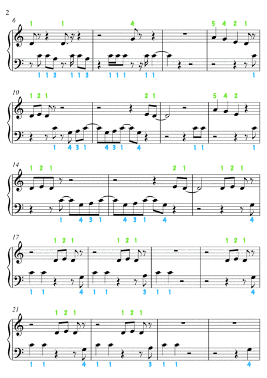 Shotgun Easy Piano scores gallery preview page 2