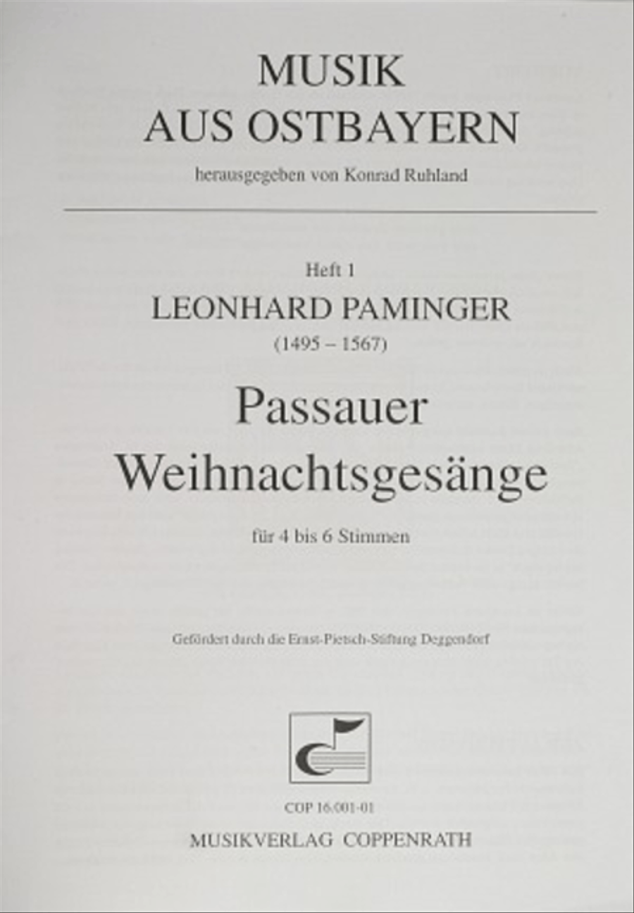Paminer: Passauer Weihnachtsgesange Collection / Songbook scores gallery preview page 1