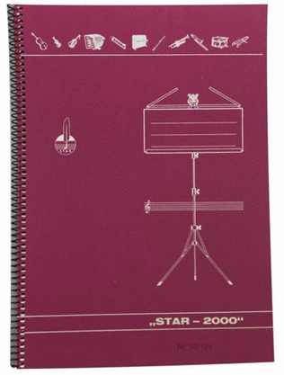 Music manuscript book 10 staves spiral - Star 2000
