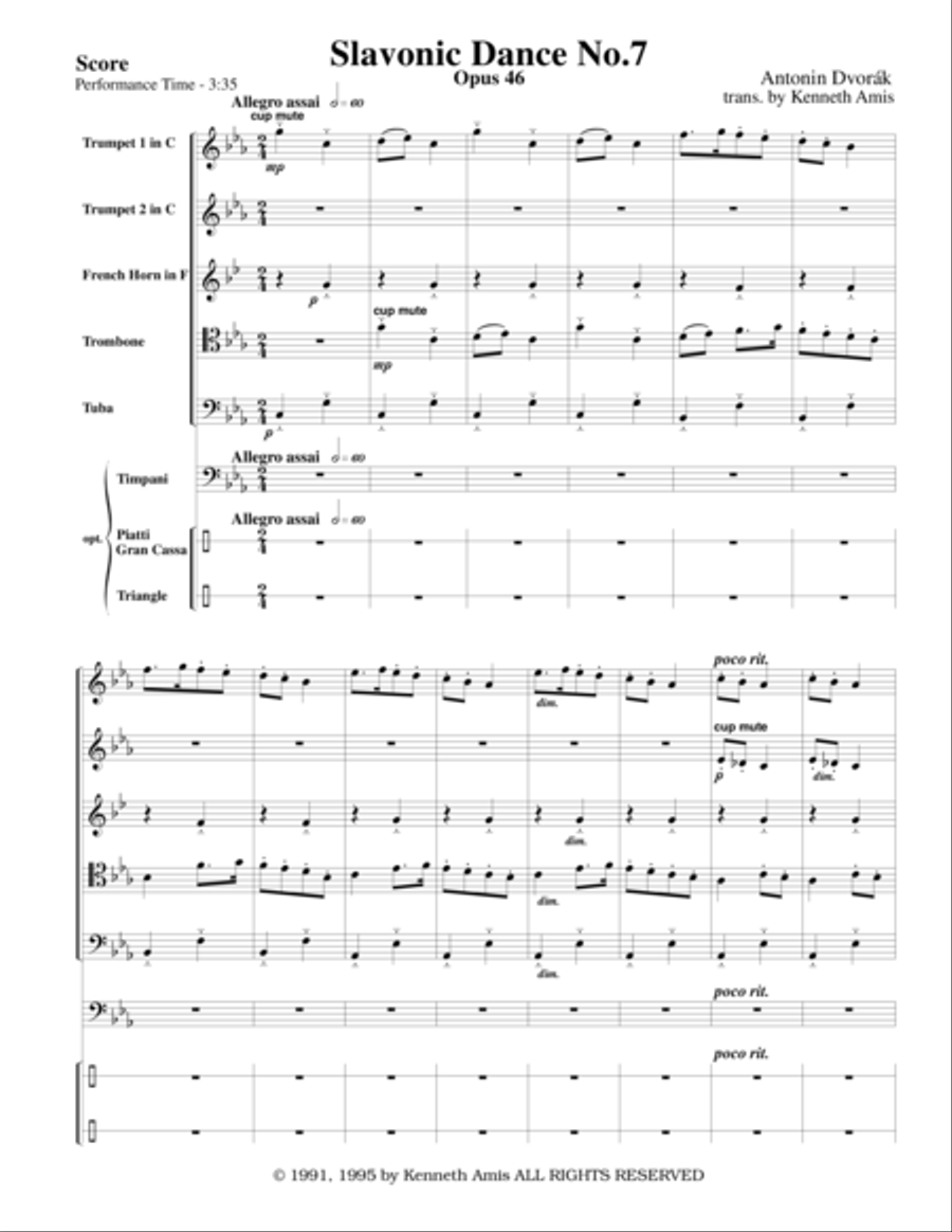 Slavonic Dance No.7, Op.46 Horn scores gallery preview page 3