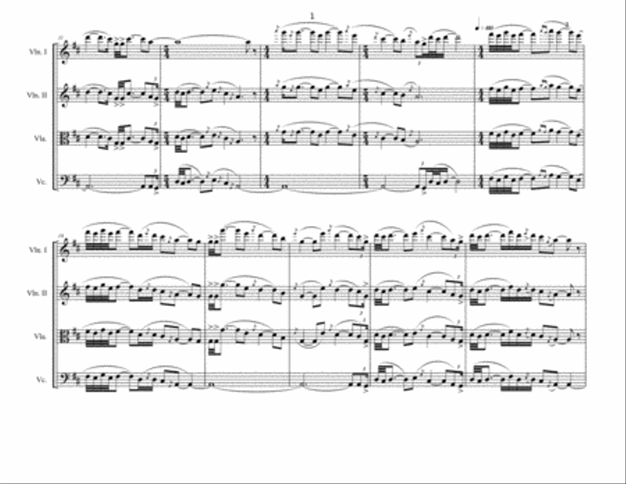 [Welch] Siubhal Turnlar String Quartet scores gallery preview page 5