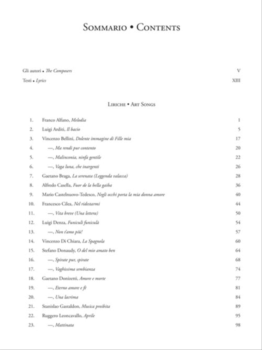 Italian Art Songs High Voice scores gallery preview page 2