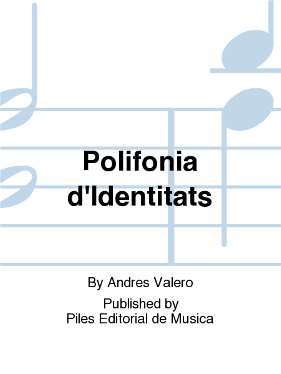 Polifonia d'Identitats Polifonia d'Identitats Soprano Voice scores gallery preview page 1