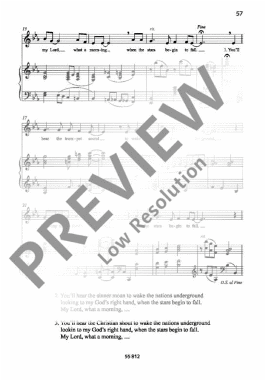 My Lord, what a morning Voice Solo scores gallery preview page 3