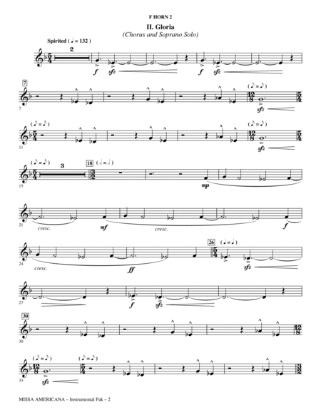Missa Americana - F Horn 2