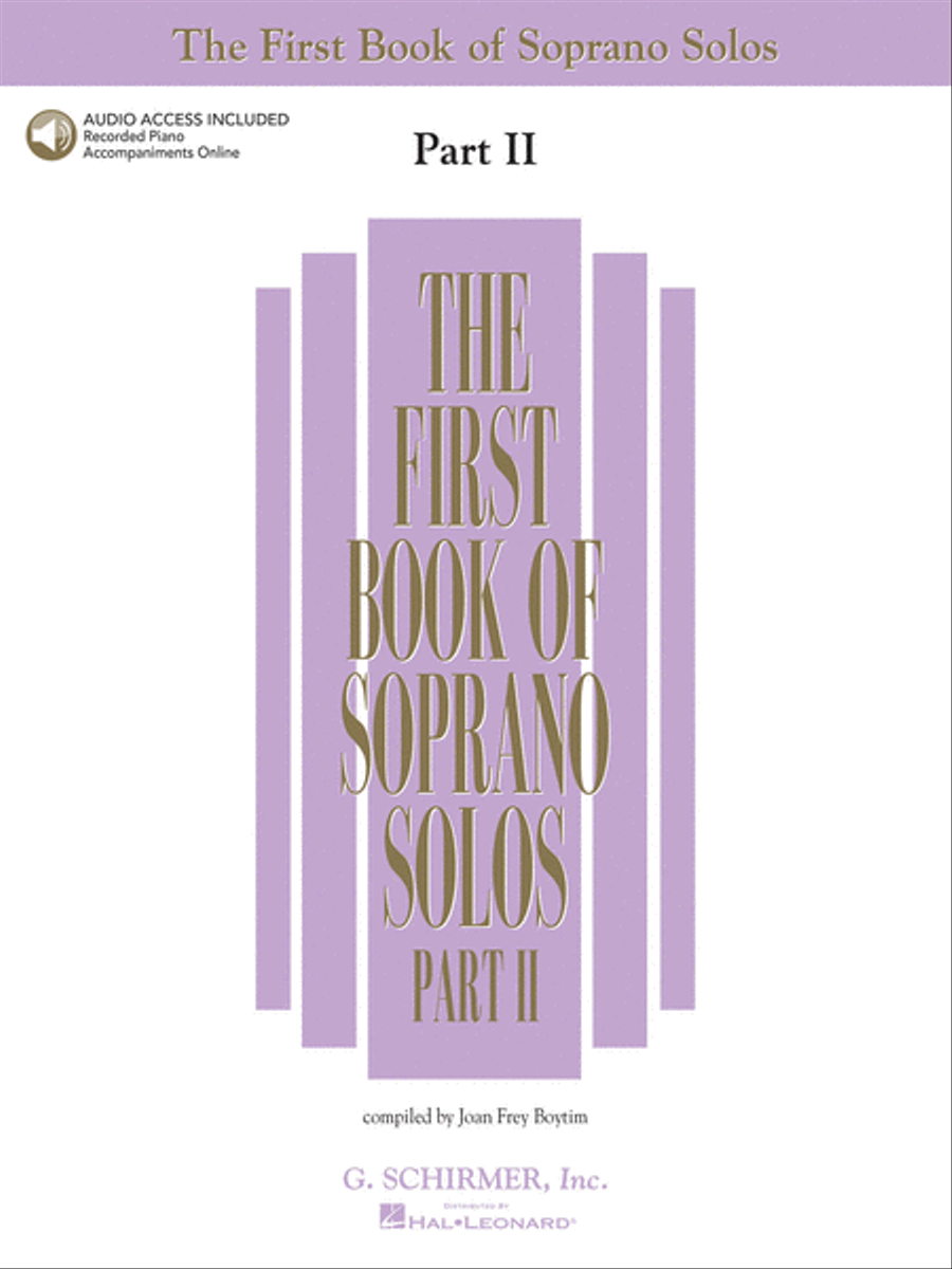 The First Book of Soprano Solos – Part II Soprano Voice scores gallery preview page 1
