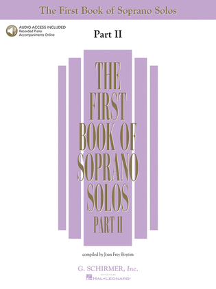Book cover for The First Book of Soprano Solos – Part II