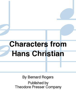 Book cover for Characters From Hans Christian