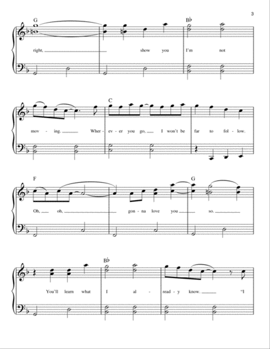 Never Ever Getting Rid Of Me (from Waitress The Musical) Easy Piano scores gallery preview page 3