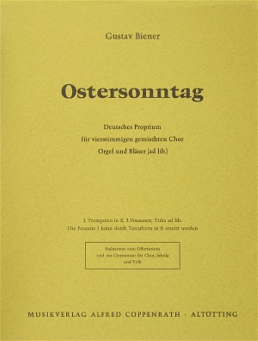 Ostersonntag 4-Part scores gallery preview page 1