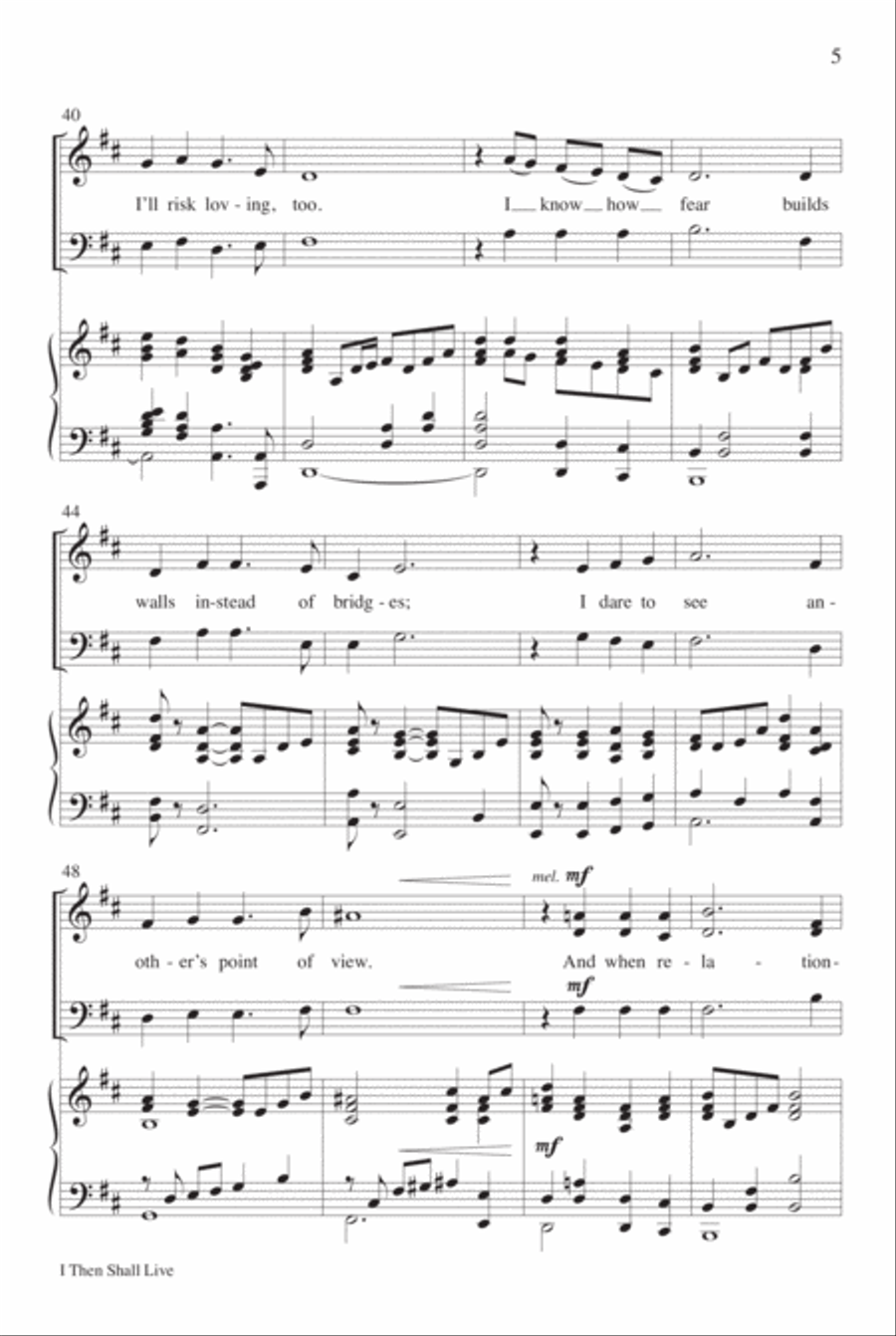 I Then Shall Live 3-Part scores gallery preview page 6