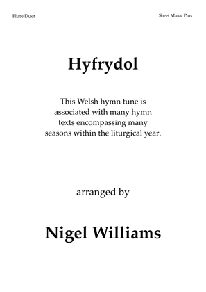 Book cover for Hyfrydol, for Flute Duet
