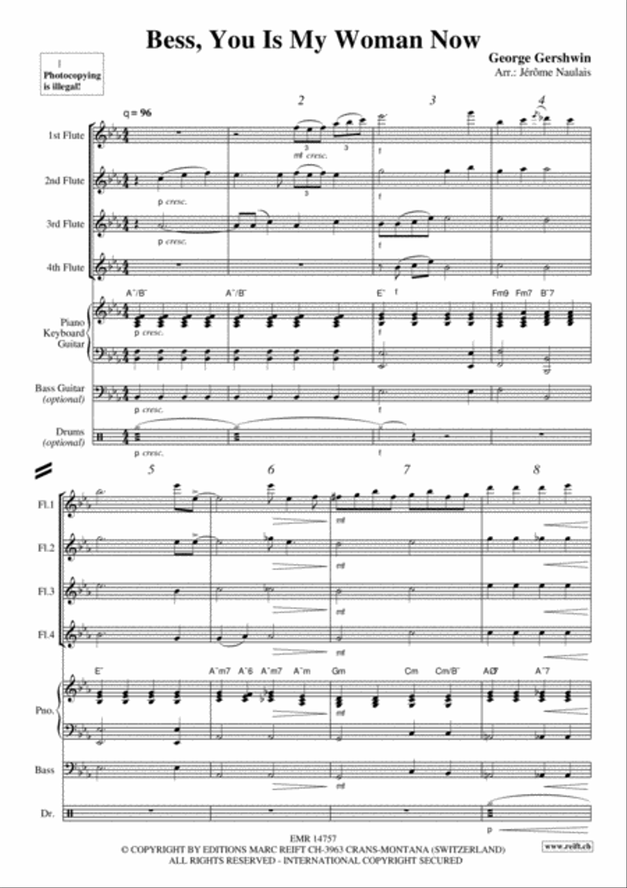 Bess, You Is My Woman Now Flute scores gallery preview page 3