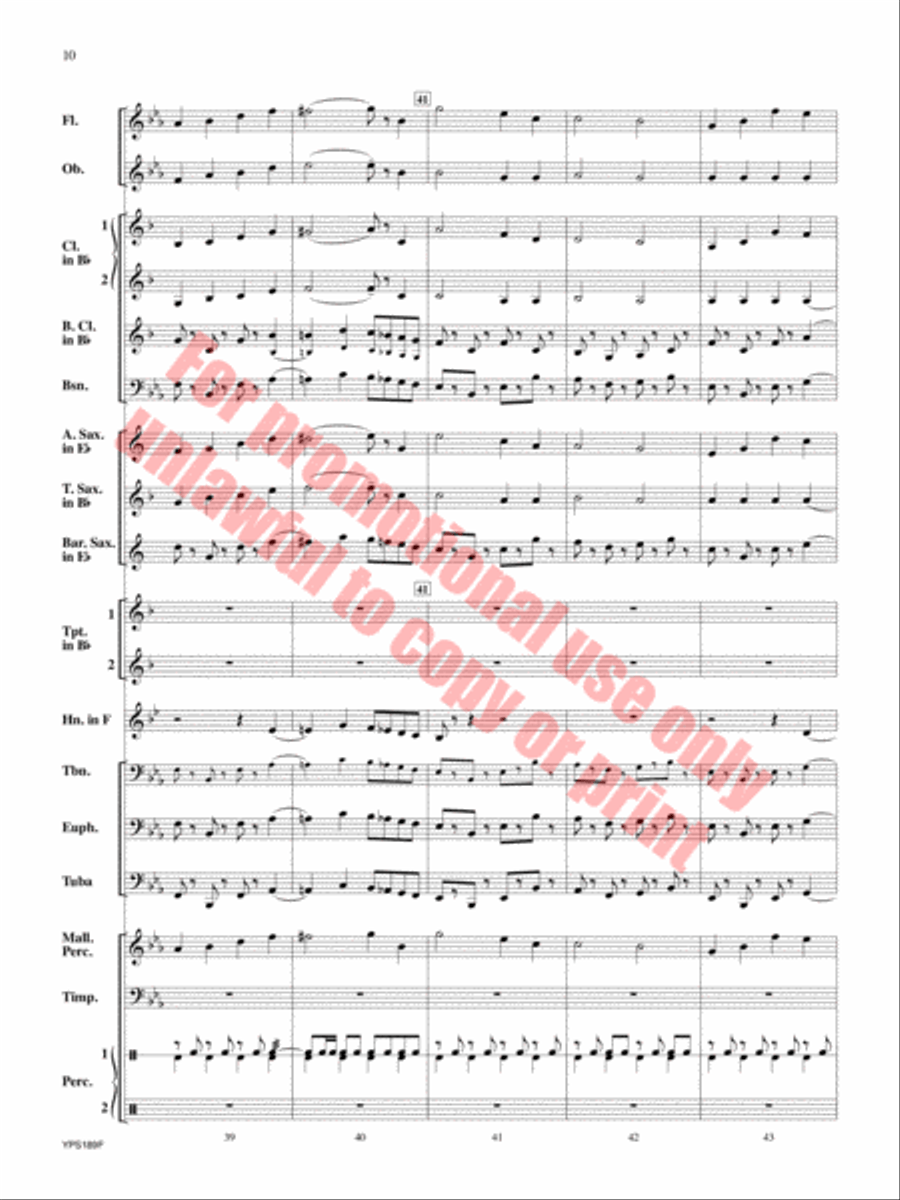 Renaissance Canzona Concert Band scores gallery preview page 11