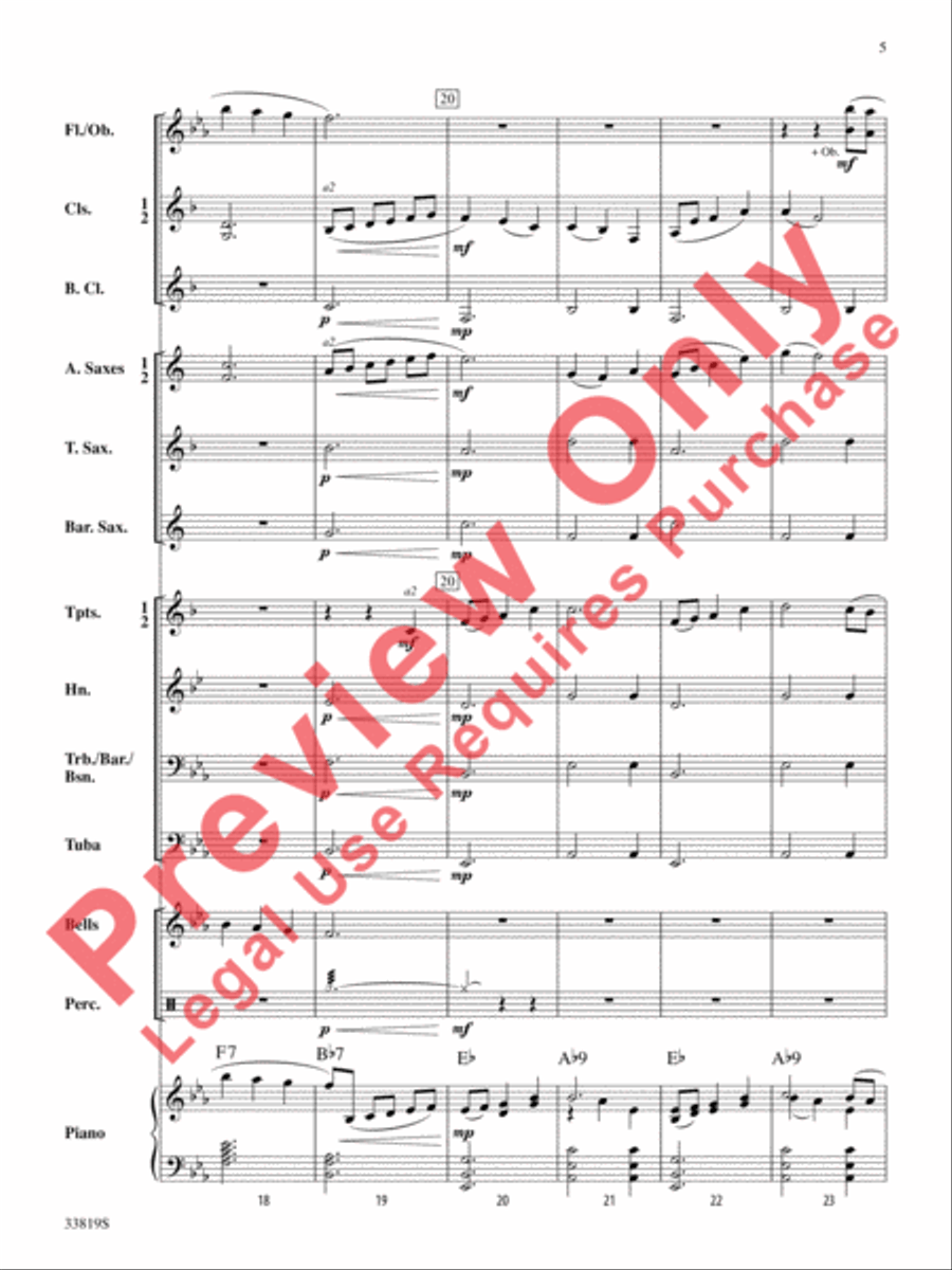 Snow Globe Concert Band scores gallery preview page 6