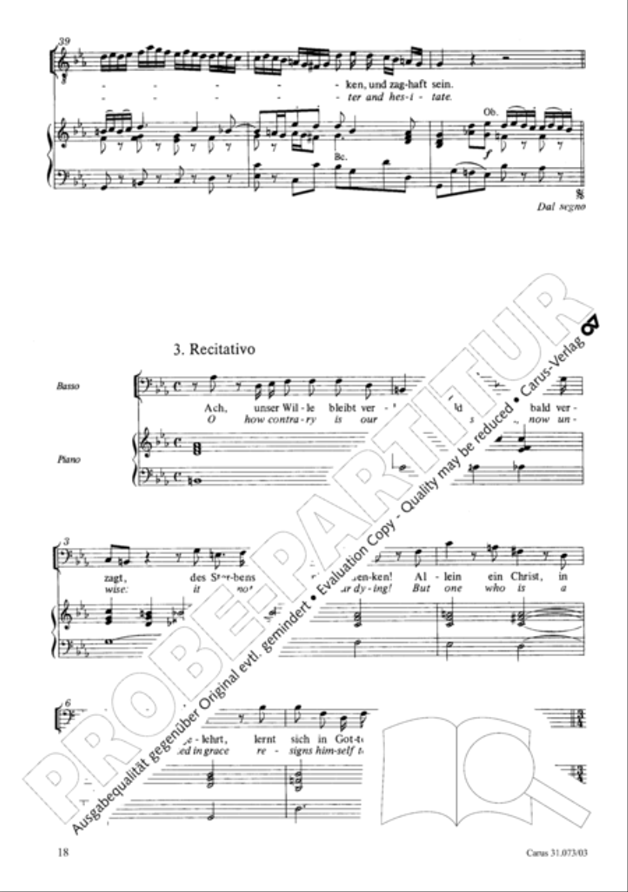 Thy will, O Lord, be done for me (Herr, wie du willt, so schicks mit mir) STB scores gallery preview page 19