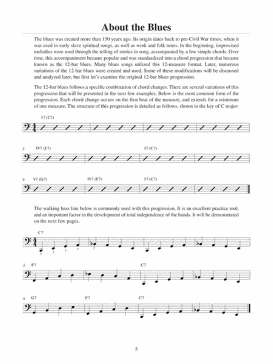 Teach Yourself to Play Blues & Boogie Piano Piano Method scores gallery preview page 4
