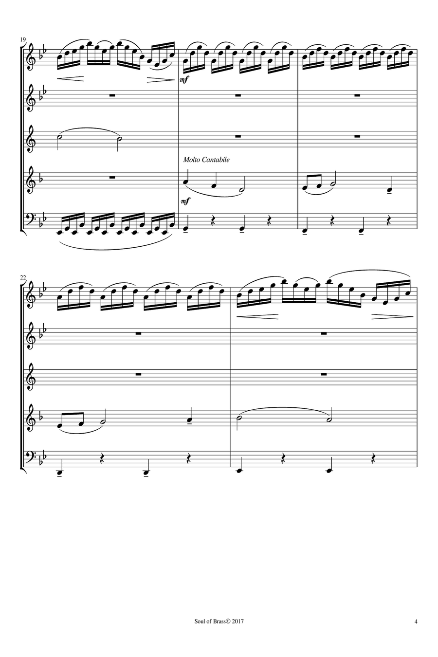 Two Conflicts for Woodwinds Quintet Woodwind Quintet scores gallery preview page 5
