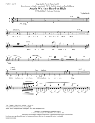 Angels We Have Heard on High (Downloadable Orchestra Parts)