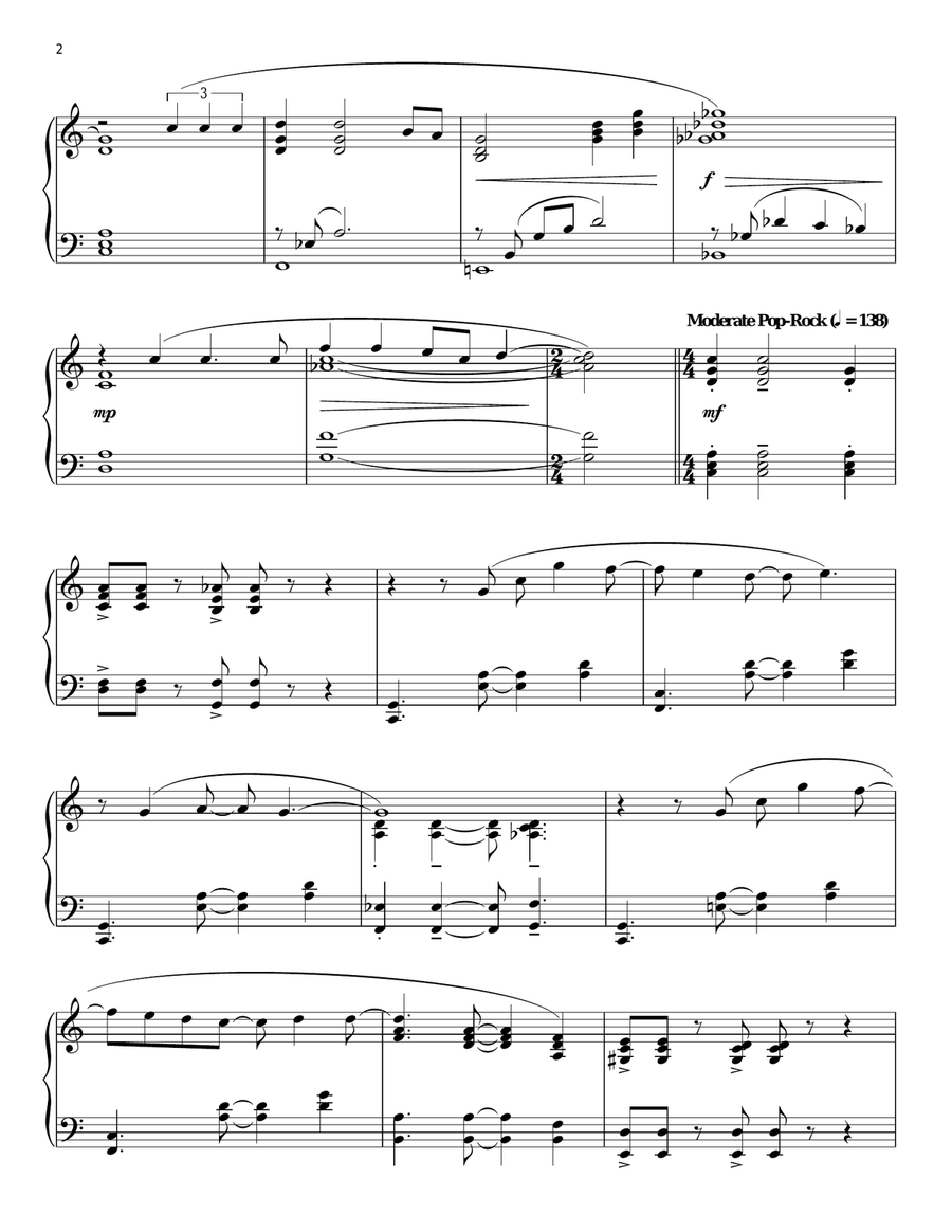 You Are The Sunshine Of My Life (arr. Phillip Keveren) Piano Solo scores gallery preview page 2