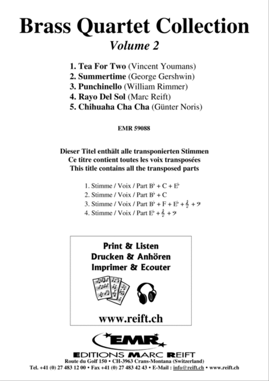 Brass Quartet Collection Volume 2 Brass Quartet scores gallery preview page 2