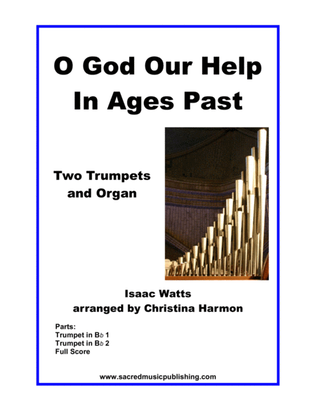 Book cover for O God Our Help In Ages Past for Two Trumpets and Organ