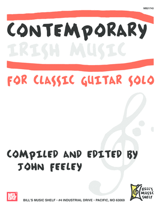 Book cover for Contemporary Irish Music for Classic Guitar Solo