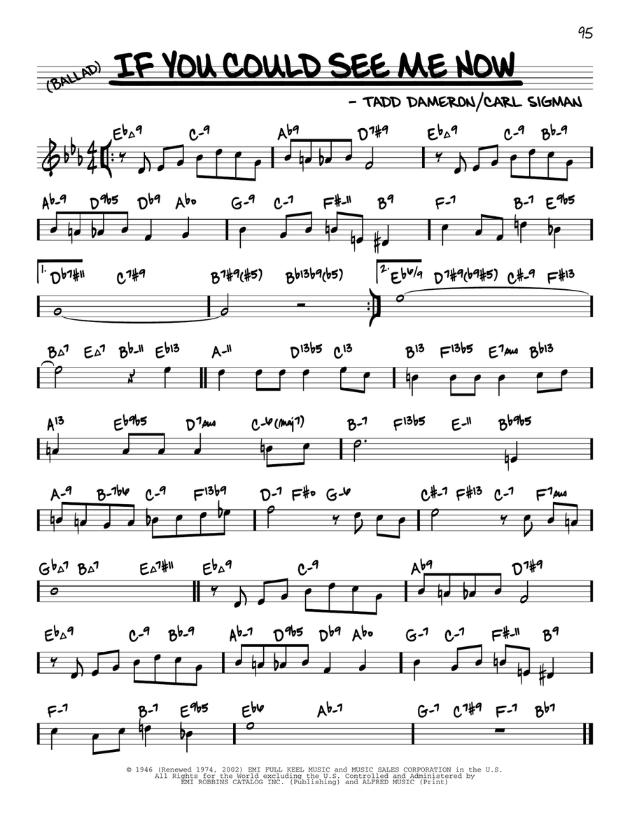If You Could See Me Now (arr. David Hazeltine)