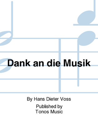 Book cover for Dank an die Musik