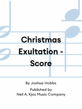 Book cover for Christmas Exultation - Score