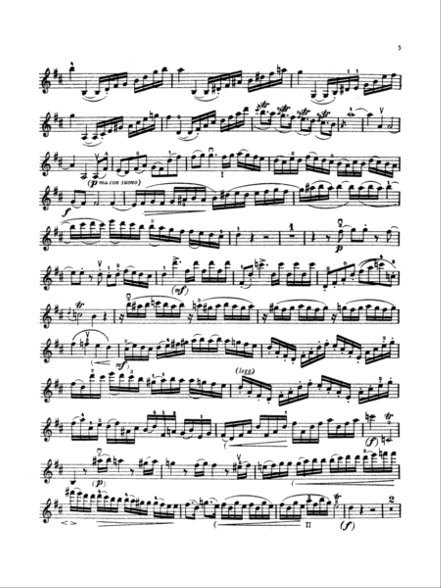 Mozart: Violin Concerto No. 4 in D Major, K. 218 Violin Solo scores gallery preview page 5