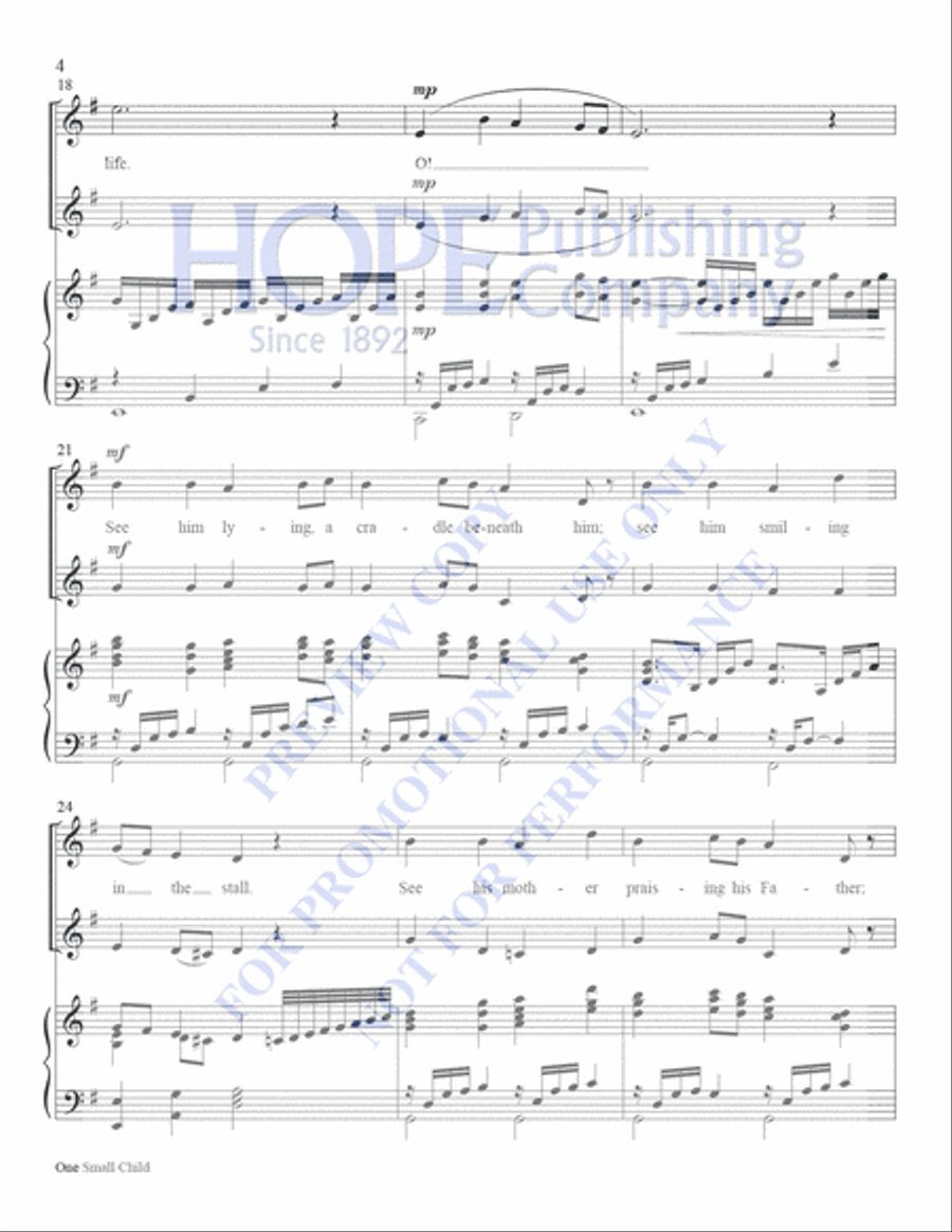 One Small Child One Small Child Handbell Choir scores gallery preview page 4