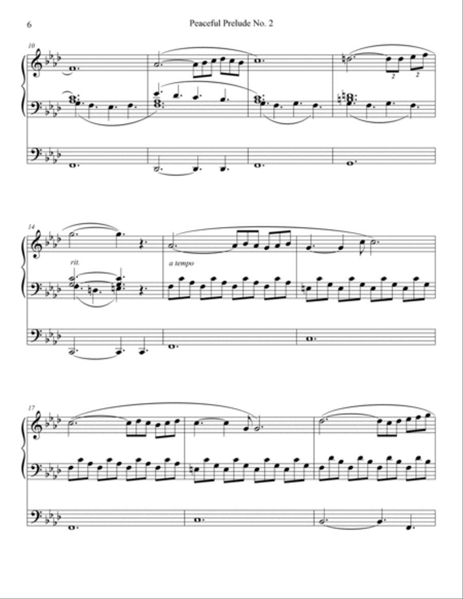 Peaceful Preludes, Nos. 1-5 Organ Book Peaceful Preludes, Nos. 1-5 Organ Book Organ Solo scores gallery preview page 6