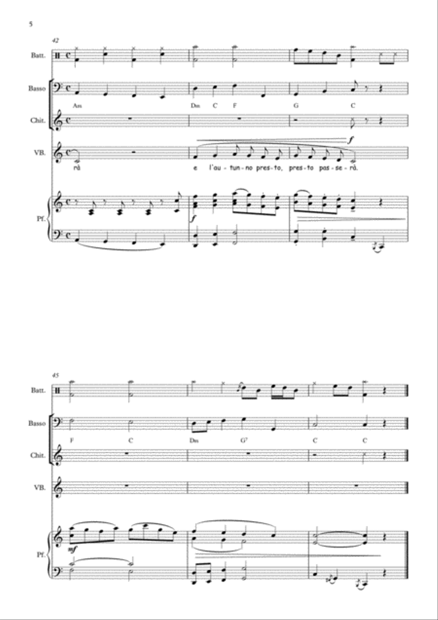 L'orso Teddy (Band version) Unison Choir scores gallery preview page 5