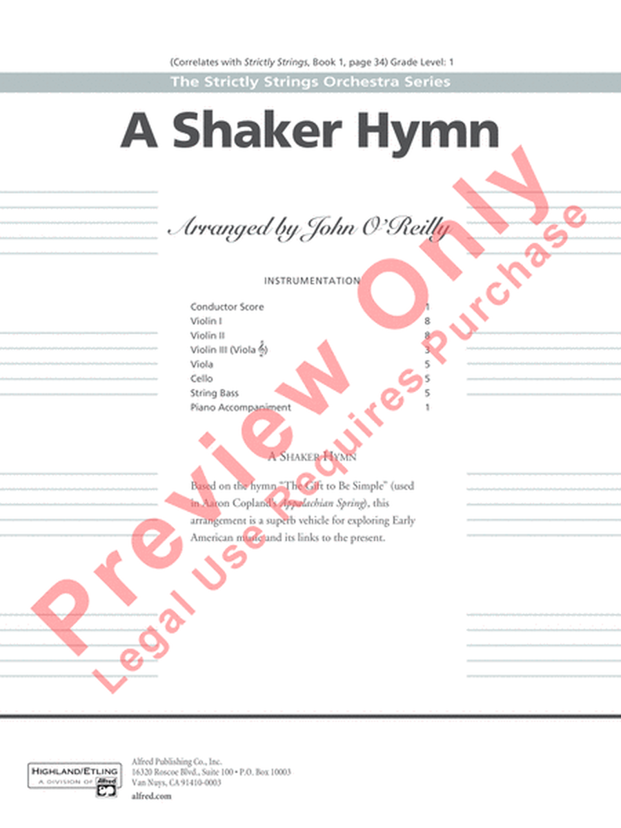 A Shaker Hymn image number null