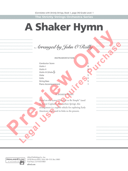 A Shaker Hymn image number null