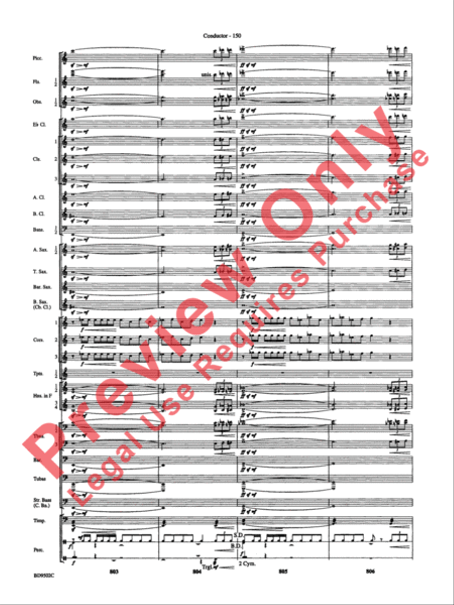 Symphony No. 3 for Band Symphony No. 3 for Band Concert Band scores gallery preview page 153