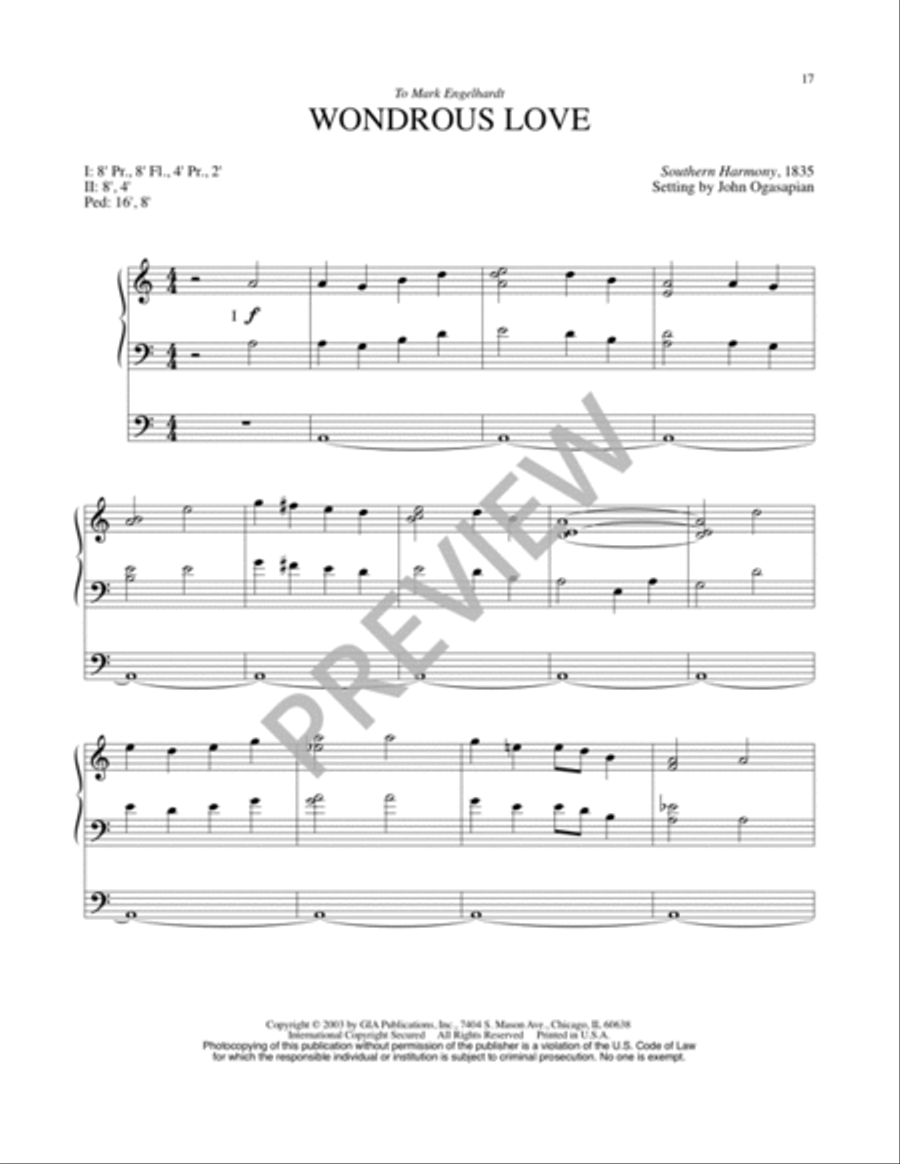 Five Preludes on Early American Tunes Organ scores gallery preview page 19
