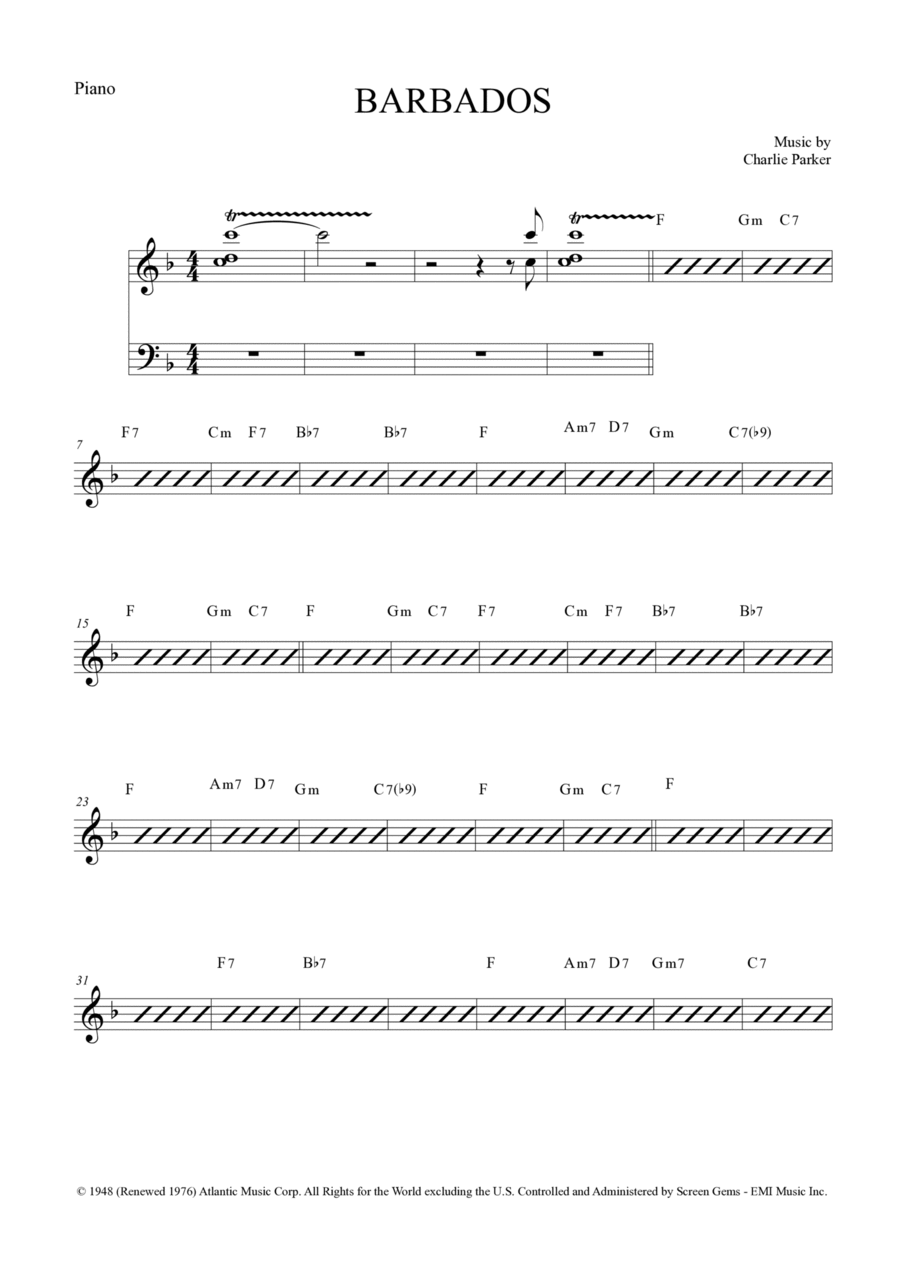 Barbados Piano Method scores gallery preview page 1