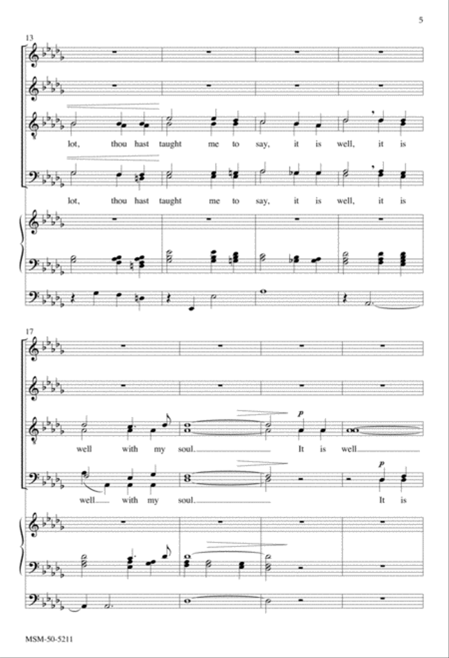 It Is Well with My Soul Divisi scores gallery preview page 3