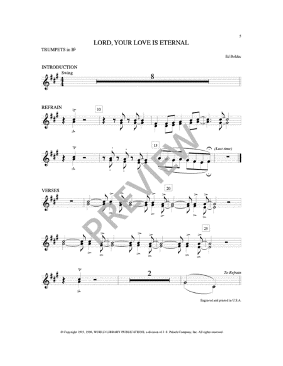 Lord, Your Love is Eternal 3-Part scores gallery preview page 8