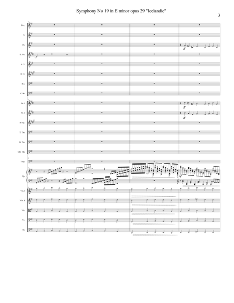 Symphony No 19 in E minor "Icelandic" Opus 29 - 4th Movement (4 of 4) - Score Only
