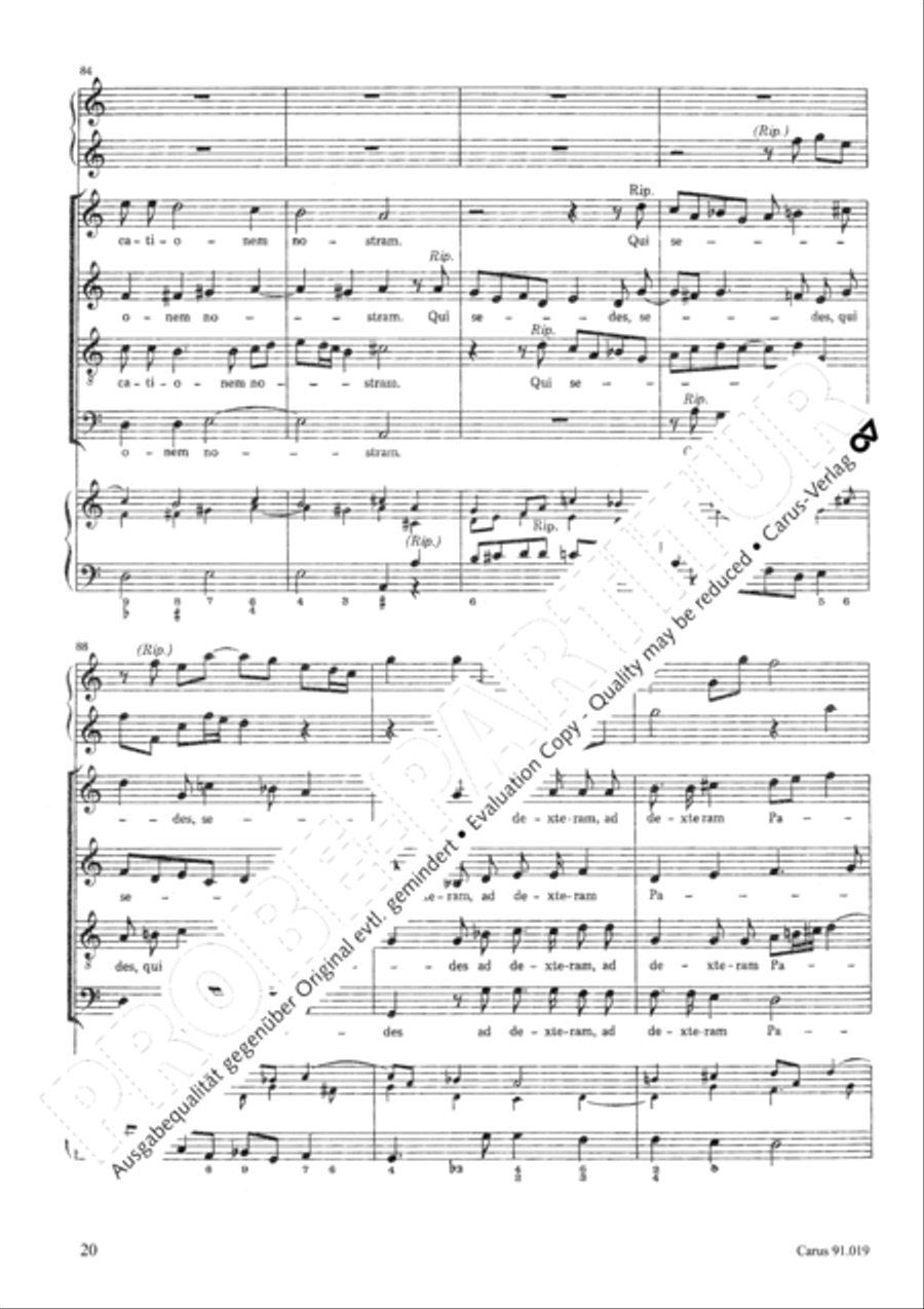 Non sine quare 4-Part scores gallery preview page 23