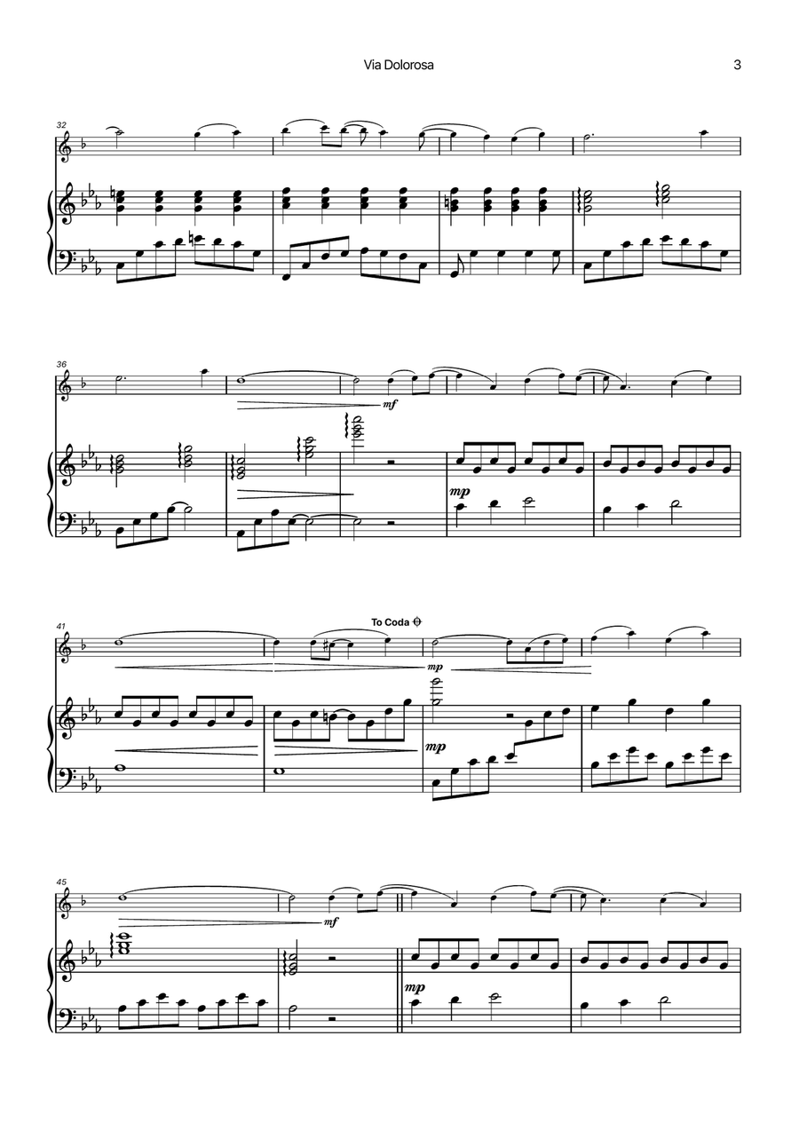 Via Dolorosa Chamber Music scores gallery preview page 3