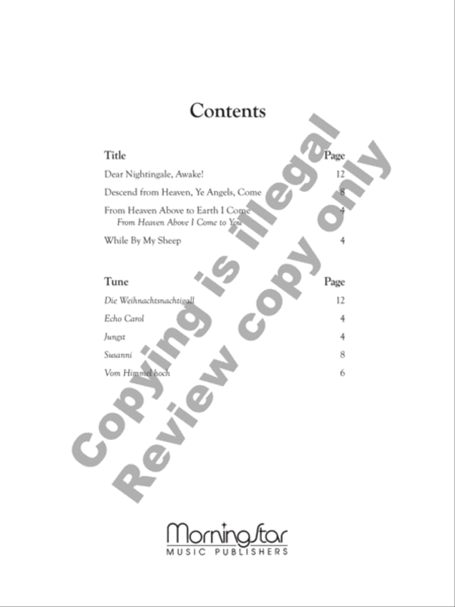 From Heaven Above: Three Pieces for Christmas Organ scores gallery preview page 2