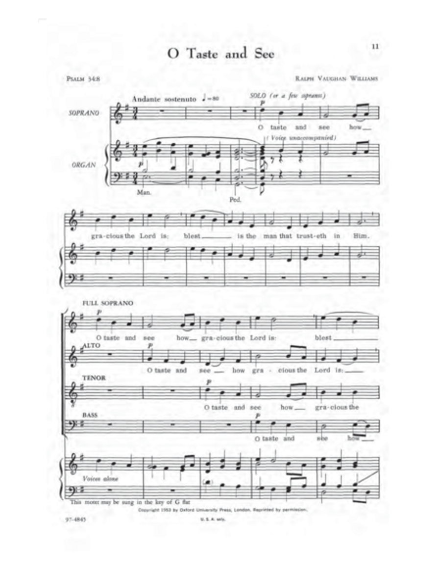 A First Motet Book 4-Part scores gallery preview page 7