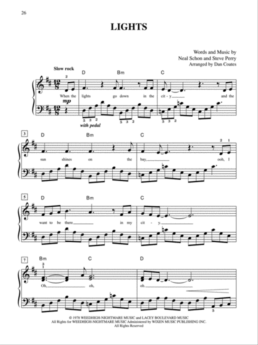 Journey -- Greatest Hits Easy Piano scores gallery preview page 5