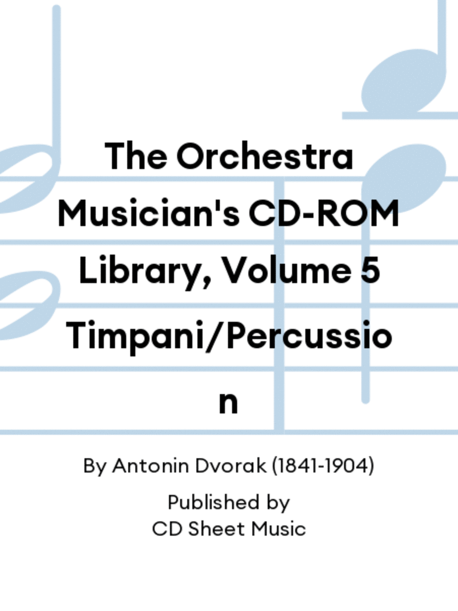 The Orchestra Musician's CD-ROM Library, Volume 5 Timpani/Percussion CD scores gallery preview page 1